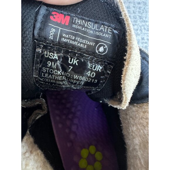 Wolverine Mens Leather Duck Boots 9M/7UK/40EU Water Resistant Thinsulate Insulat - Picture 4 of 12